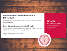 Tablet Screenshot of massage-roth.de